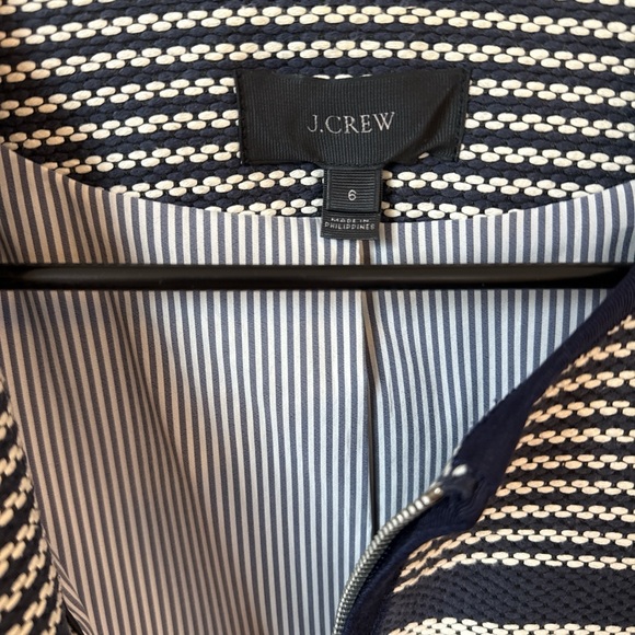 J. Crew Navy and White Patterned Blazer - Picture 4 of 4
